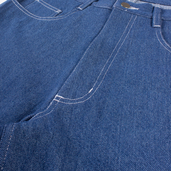 7 Pocket Jean Shorts - Laundered 12oz Denim