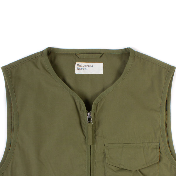 Parachute Liner Gilet - Olive Recycled Poly Tech