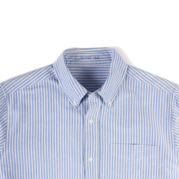 Oxford Cloth Button Down - Blue/White Stripe