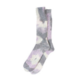 OC L/G Dyed Crew Socks - Purple x Charcoal