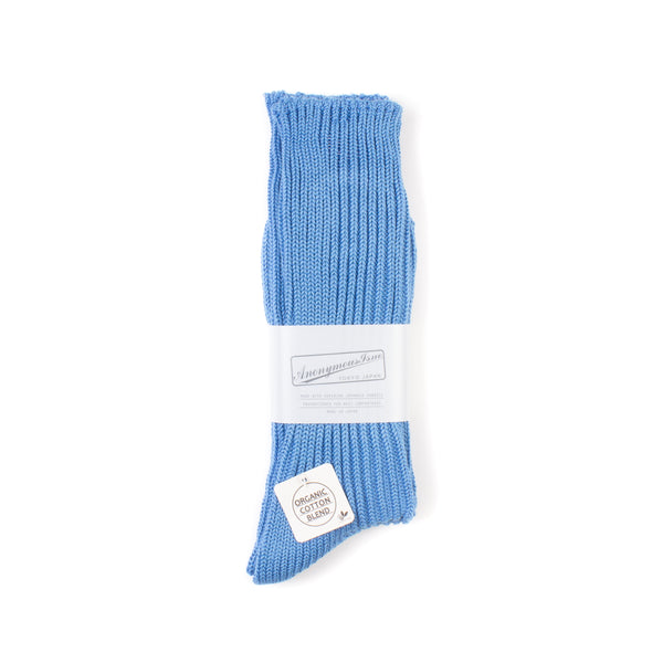 OC L/G Rib Crew Socks - Blue