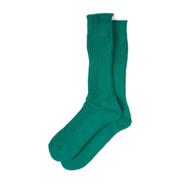 OC L/G Rib Crew Socks - Green