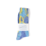 Tie Dye Crew Socks - Blue
