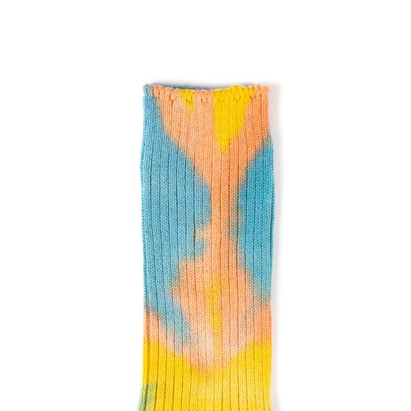 Tie Dye Crew Socks - Green