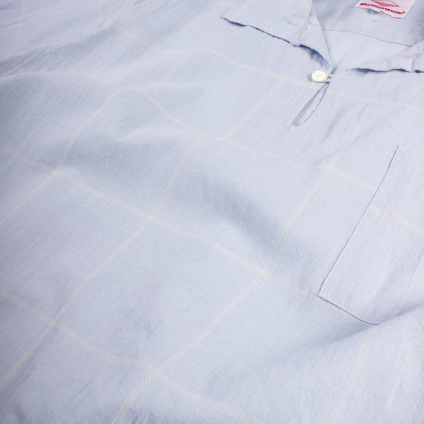 Topanga Pullover - Light Blue Windowpane