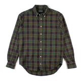 Buttondown Shirt - Green Cotton Tweed Check
