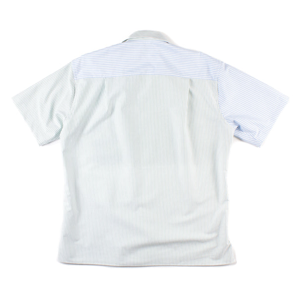 Camp Shirt - Green/Teal Oxford Stripe