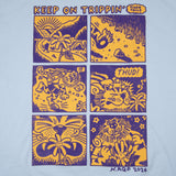 Graphix Tee- Pale Blue 'Tiger Tails'