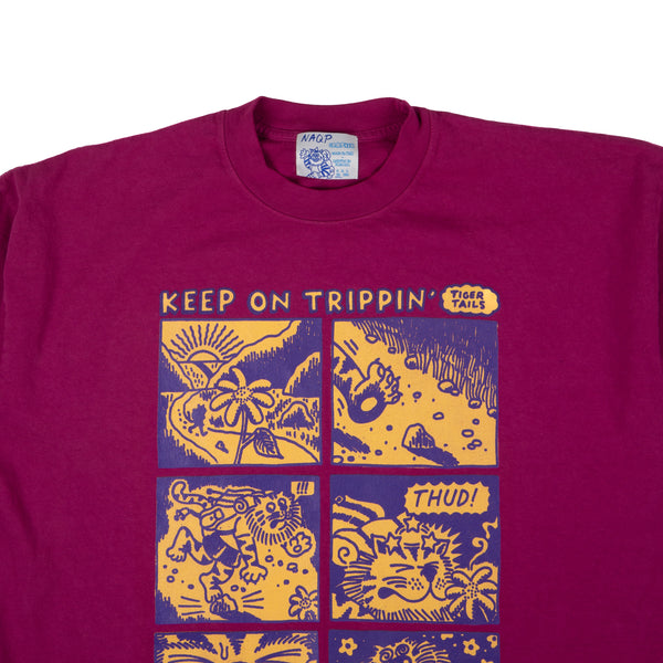 Graphix Tee- Raspberry 'Tiger Tails'