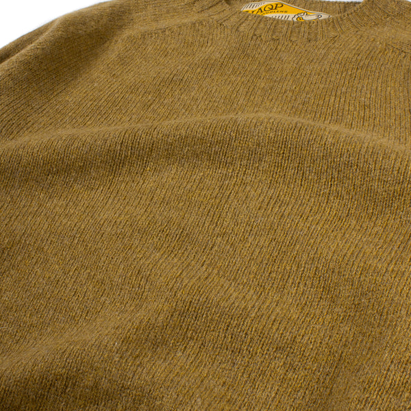 Shetland Crewneck Sweater - Asparagus