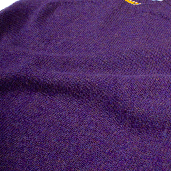 Shetland Crewneck Sweater - Royal Violet