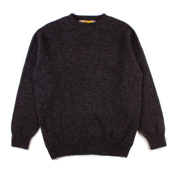Shetland Crewneck Sweater - Smoulder
