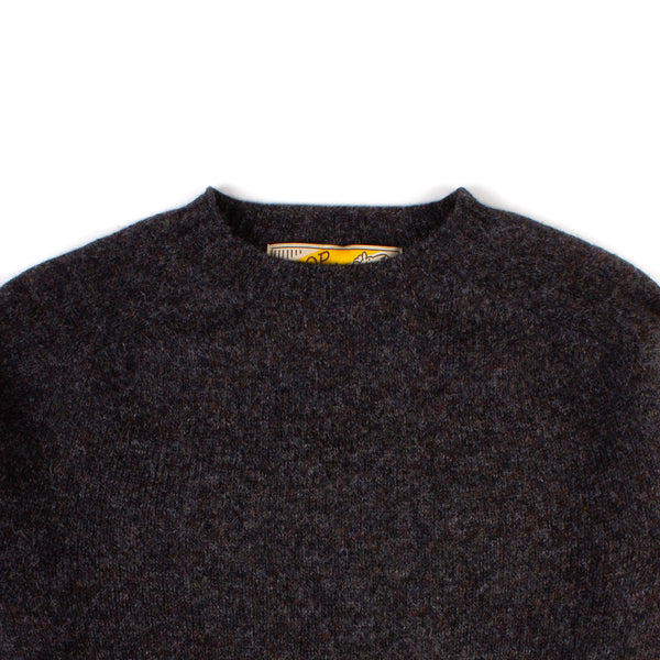 Shetland Crewneck Sweater - Smoulder