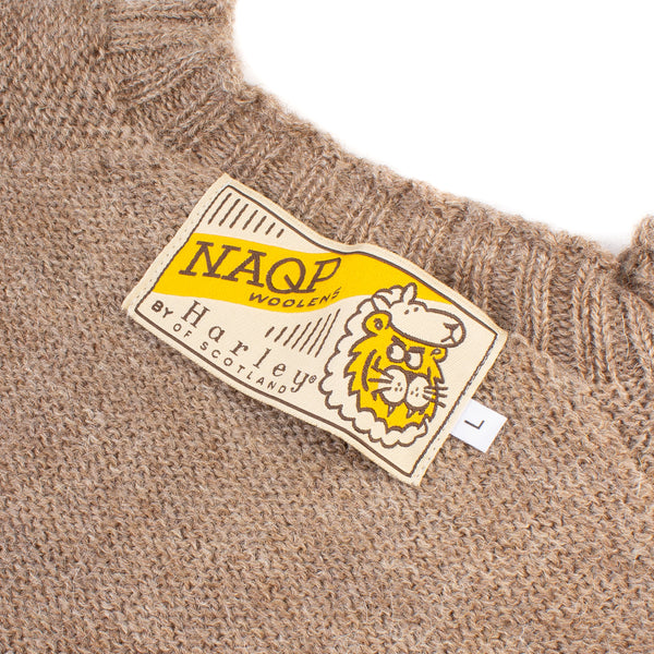 Voe True Shetland Crewneck Sweater - Fawn