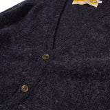 Shaggy Shetland Cardigan - Charcoal