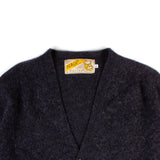 Shaggy Shetland Cardigan - Charcoal