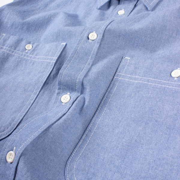 2 Pocket Denim Shirt - Light Blue
