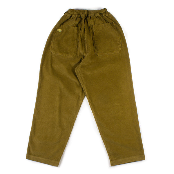 One Tuck Wide Fatigue Pants - Olive
