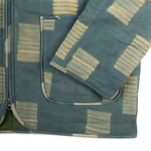 Amardeep Jacket - Green Shibori