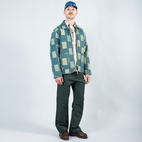 Amardeep Jacket - Green Shibori