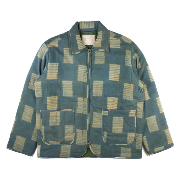 Amardeep Jacket - Green Shibori