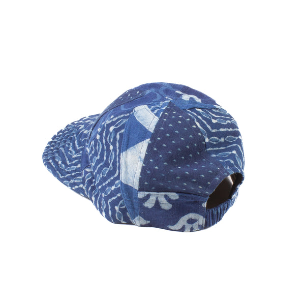 Quilted Peak Cap- Block Print 134