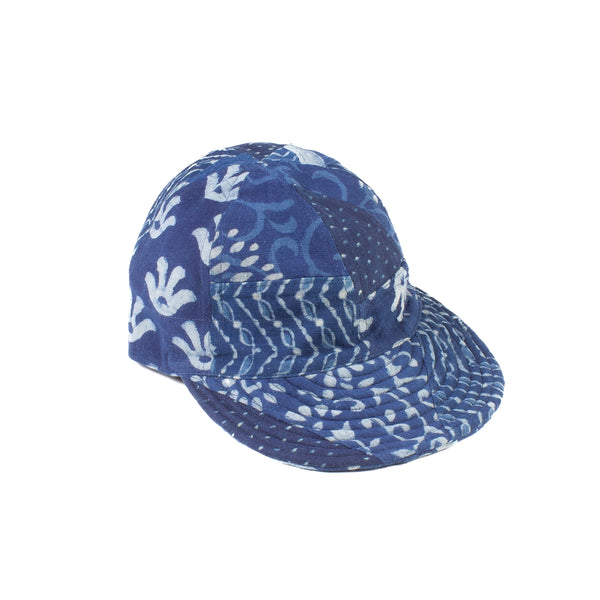 Quilted Peak Cap- Block Print 134