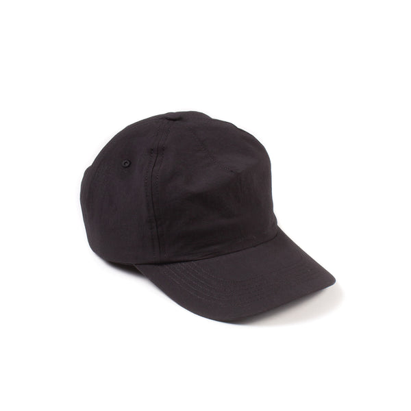 Crinkle Cotton Cap - Black