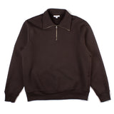 Quarter Zip Sweatshirt - Muddy Brown