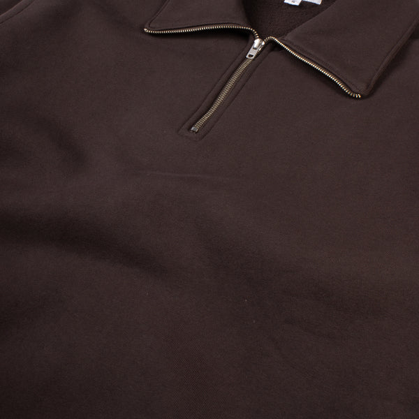 Quarter Zip Sweatshirt - Muddy Brown