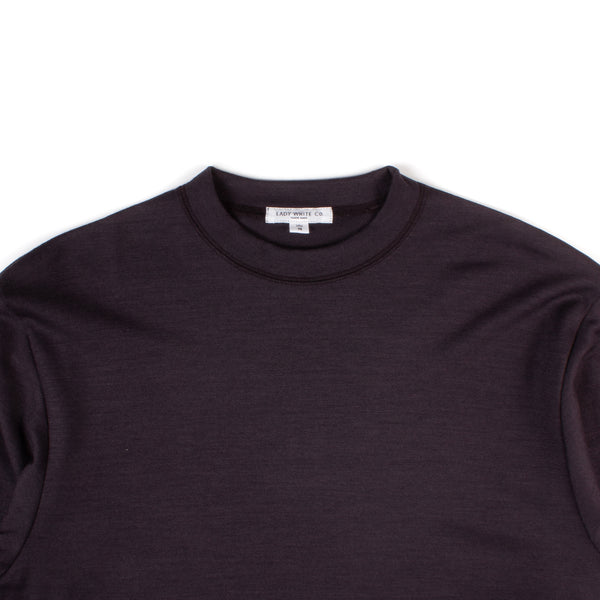 Wool Jersey Sweater - Dark Purple