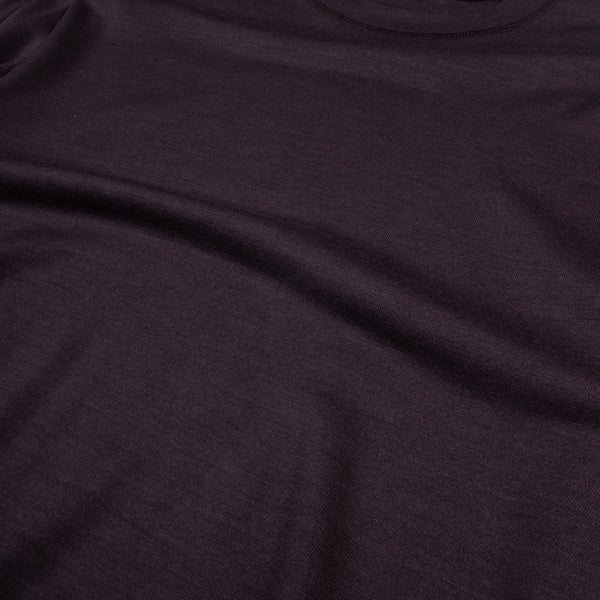 Wool Jersey Sweater - Dark Purple