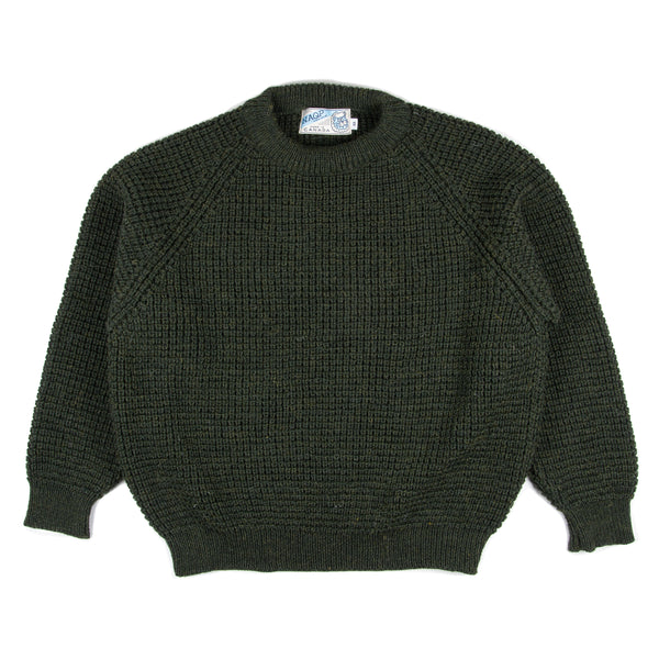 Wool Crewneck- Moss
