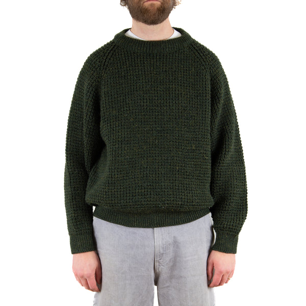 Wool Crewneck- Moss