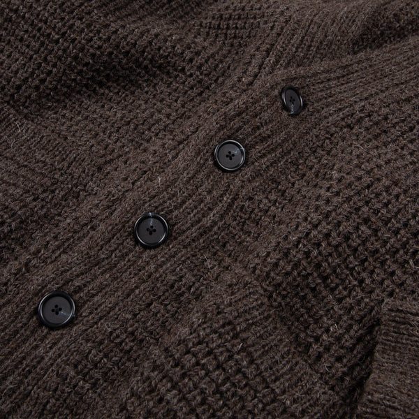 Wool Cardigan- Black Welsh