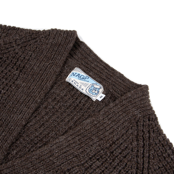 Wool Cardigan- Black Welsh