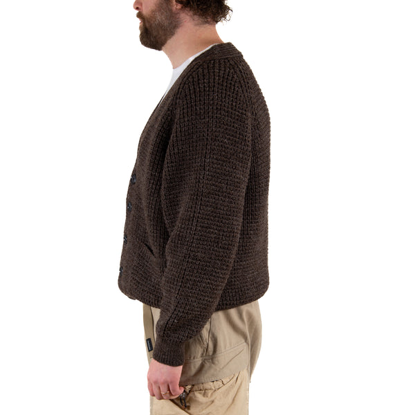 Wool Cardigan- Black Welsh