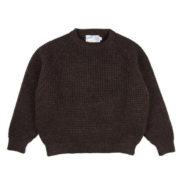 Wool Crewneck- Black Welsh
