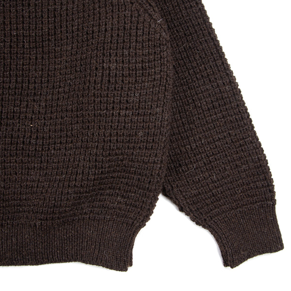 Wool Crewneck- Black Welsh