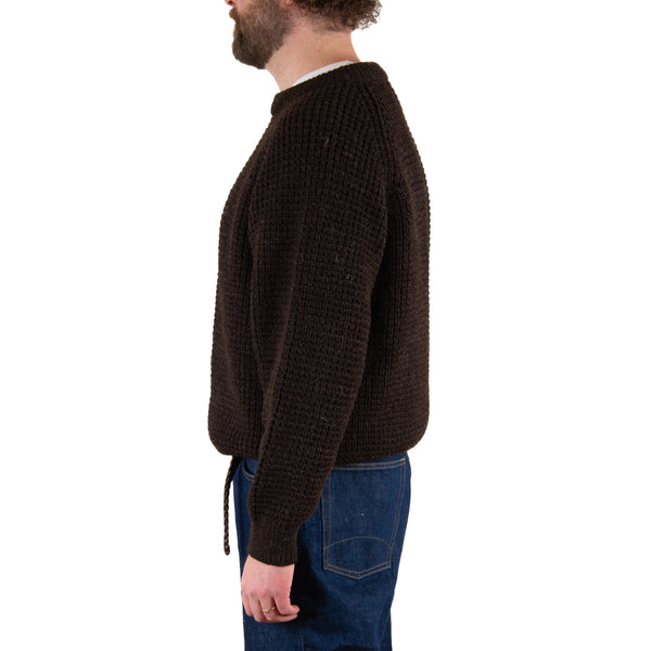 Wool Crewneck- Black Welsh