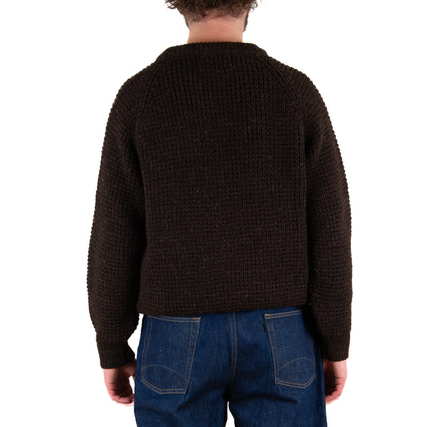 Wool Crewneck- Black Welsh