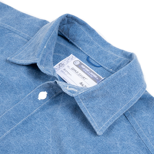 Work Shirt - Sky Blue Enzyme Canvas