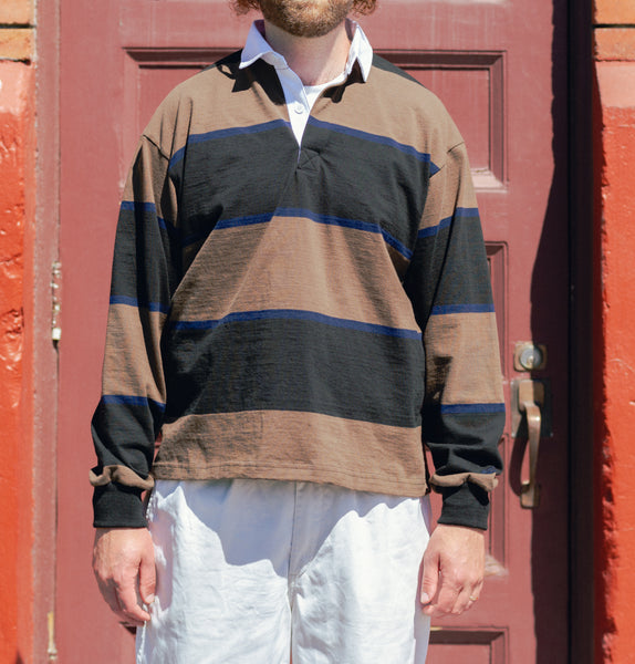 8oz Rugby Shirt - Moss/Black