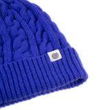 Cashmere/Wool Cable Knit Cap - Klein