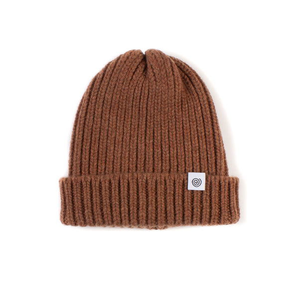 Cashmere/Wool Knit Cap - Hazelnut