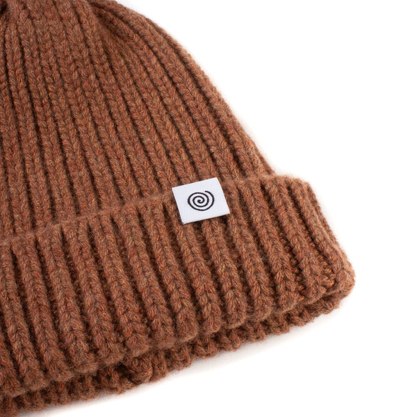 Cashmere/Wool Knit Cap - Hazelnut