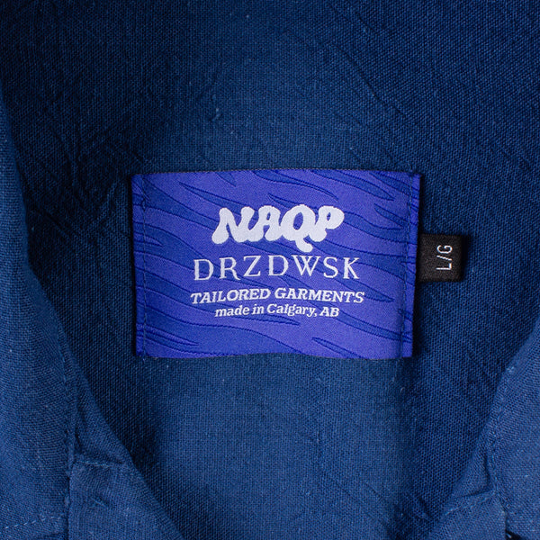 NAQP + DRZDWSK Camp Shirt - Indigo