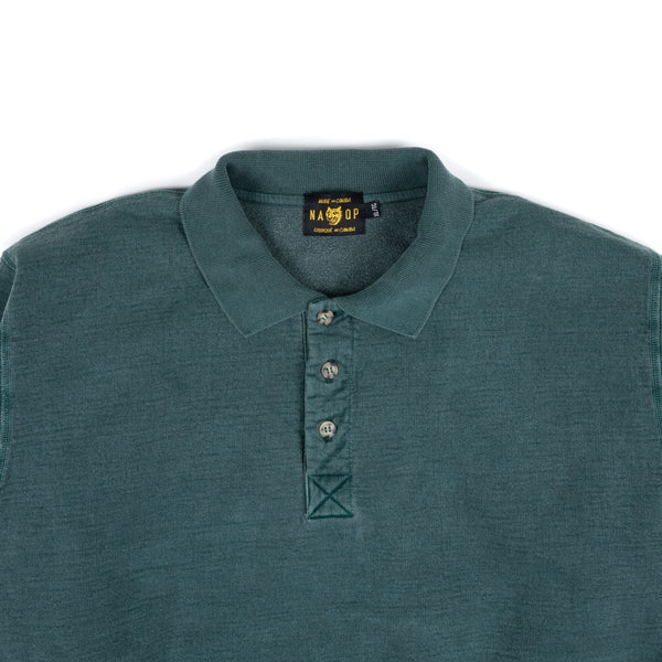 Heavy Polo Sweat - Faded Green