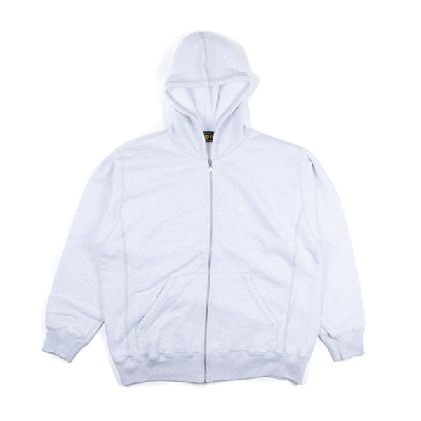 Heavy Zip Hoodie - Light Heather Grey