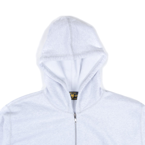 Heavy Zip Hoodie - Light Heather Grey
